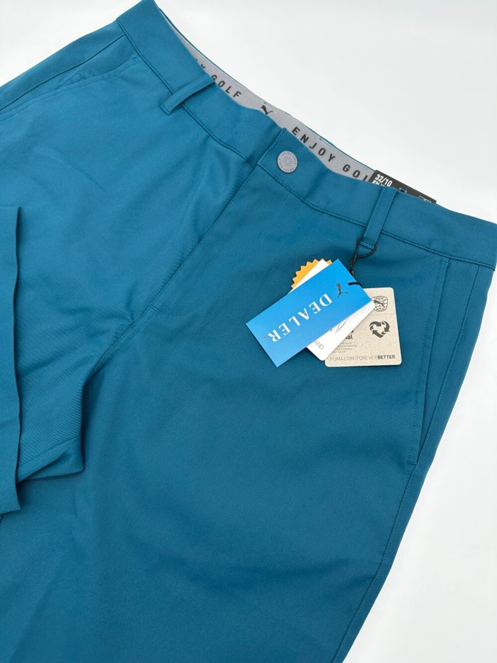 Puma Men's Dealer 10" Inseam Stretch Waistband UPF 50 Golf Short, Size W32 Ocean